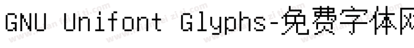 GNU Unifont Glyphs字体转换